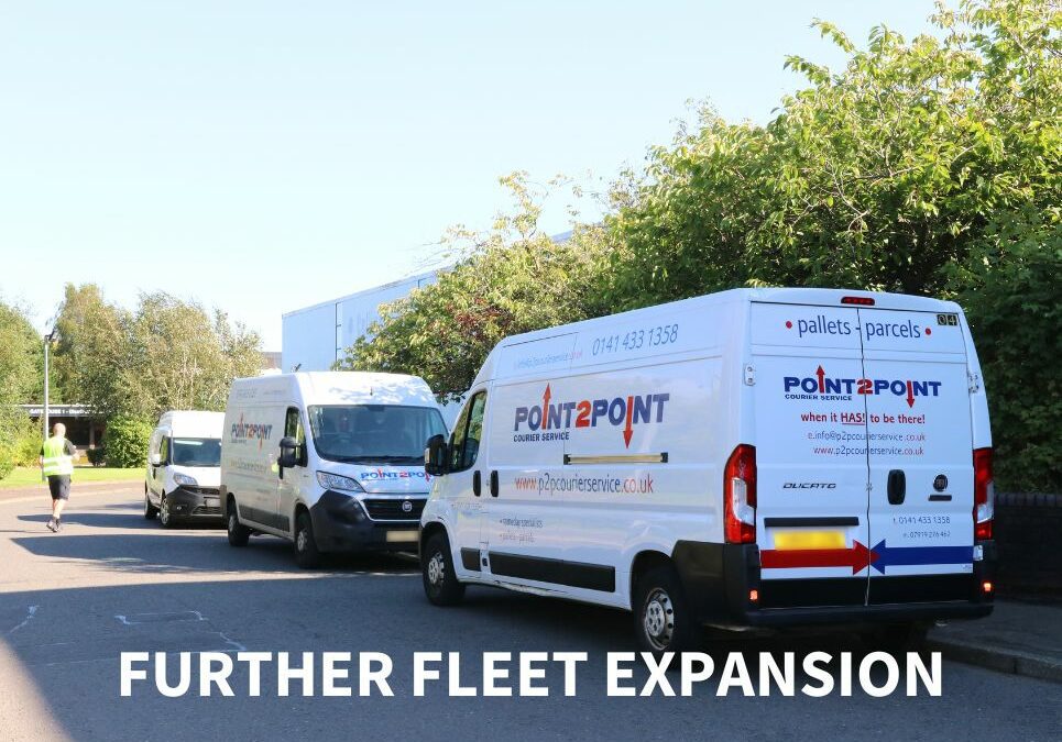 We are pleased to announce further fleet expansion and another driver at Point2Point Courier Service